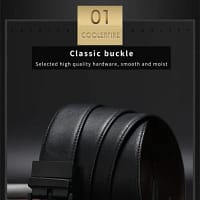 Men's Dress Belt Leather Reversible Brown Black