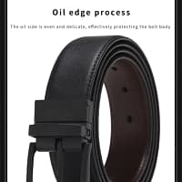 Men's Dress Belt Leather Reversible Brown Black