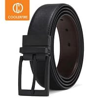Men's Dress Belt Leather Reversible Brown Black
