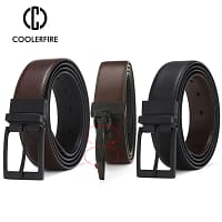 Men's Dress Belt Leather Reversible Brown Black