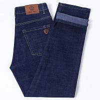 S12763c190c38453ab3569c702f4b5814v.webp Business Casual Jeans Men Navy Straight Leg