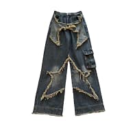 S13d09d71c6724c18ba2670236f5136dc1.webp Distressed Wide Jeans Ripped Baggy Denim