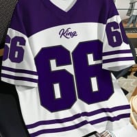 2025 summer new V-neck men's casual T-shirt Chicago letter-printed polyester pullover summer daily outdoor street wear clothes