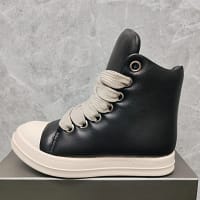 Thick Sole High Top Sneakers | Black White Fashion