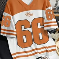 2025 summer new V-neck men's casual T-shirt Chicago letter-printed polyester pullover summer daily outdoor street wear clothes