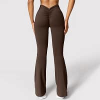 Women's V-Back Flare Leggings | High Waist Yoga Pants