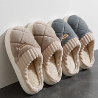 S2f6ae06a0f2344d1b544b8b26d160dff0-1.webp Quilted House Slippers | Plush Winter Slippers - Becon Stores