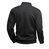 White Quarter Zip Sweatshirt Men | Mock Neck