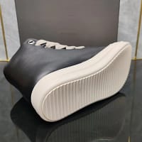 Thick Sole High Top Sneakers | Black White Fashion