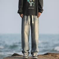 Summer fit slim fit men's cotton jeans fashionable multi-color comfortable business straight leg casual pants brand men's pants