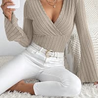 S4f50c5f0cd0c4acfb341bf9d0d1fd385j.webp Striped V-Neck Knitted Long-Sleeve Top – Slim Fit