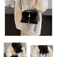 Black Handbag Women Luxury Designer Crossbody