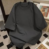 S5cb9cfd4d7b6424e8f57855b60bea255d.webp White T-Shirt Men Cotton Oversized Casual