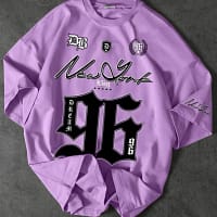 Summer 2025 New Men's T-shirt 96 printed digital baseball jacket casual sports polyester men's T-shirt