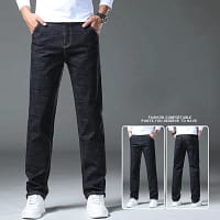 S6e28268aa1d645859b7223956c153c7bw.webp Business Casual Jeans Men Navy Straight Leg