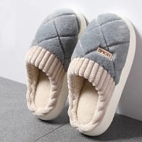 S764fe80c9e1a4171a5a85e06ba99cc26v-2.webp Quilted House Slippers | Plush Winter Slippers - Becon Stores