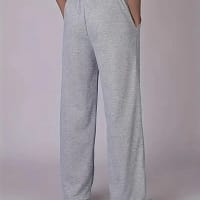 Black Sports Pants Unisex Oversized Casual