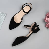 S93e9375741a4411f9b95fbecf787b608j.webp Square Toe Ankle Strap Flats | Mary Jane Shoes - Becon Stores