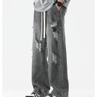 S94f236ffb91544298c8f7a7bfe2e9df9t.webp Light Blue Jeans Ripped Men Loose Fit