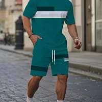 S980e56a642c94ca9ba7843e06ae6a22c9.webp Summer 2025 Bestseller Men's short-sleeved suit Breathable casual and fashionable 3D printed outdoor streetwear