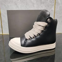 Thick Sole High Top Sneakers | Black White Fashion