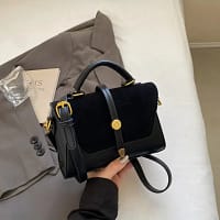 Black Handbag Women Luxury Designer Crossbody
