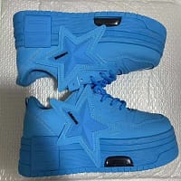 Pink Platform Star Sneakers Women | Chunky Sole Shoes