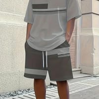 Sb13fd99decd74229bf2e26ffb788ca11Z.webp Summer 2025 Bestseller Men's short-sleeved suit Breathable casual and fashionable 3D printed outdoor streetwear