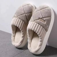 Sbc0811515fc74054bec7484a34d4e62dw-2.webp Quilted House Slippers | Plush Winter Slippers - Becon Stores