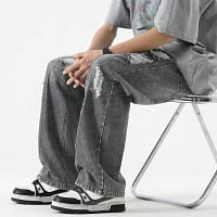 Sc21d5f108d6a43f3b70c5038801e8538P.webp Light Blue Jeans Ripped Men Loose Fit