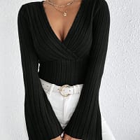 Scc2d3bb1601c41afa2019da22b7635907.webp Striped V-Neck Knitted Long-Sleeve Top – Slim Fit