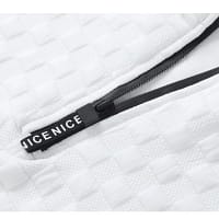 White Quarter Zip Sweatshirt Men | Mock Neck