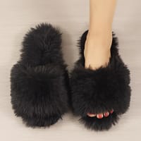 Women's Fluffy House Slippers | Pink Indoor Slides