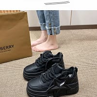 Pink Platform Star Sneakers Women | Chunky Sole Shoes