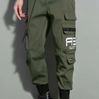 Green Cargo Pants Men Army Streetwear Hip Hop