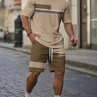 Sf3e2d06087c14a32bab146cf18e4a63cY.webp Summer 2025 Bestseller Men's short-sleeved suit Breathable casual and fashionable 3D printed outdoor streetwear