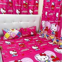 hello kitty pink kids bedsheet and duvet set – cartoon girls bedding hello kitty pink kids bedsheet and duvet set – cartoon girls bedding