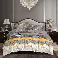 luxury burgundy geometric bedding set modern designer style