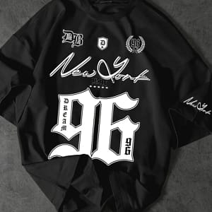 Summer 2025 New Men's T-shirt 96 printed digital baseball jacket casual sports polyester men's T-shirt