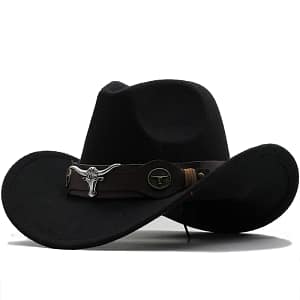 S912caeb94e08465d8d89e588f903db6cN.webp Black Cowboy Hat Western Wool Unisex Style