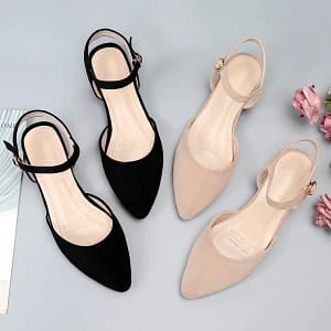 Square Toe Ankle Strap Flats | Mary Jane Shoes - Becon Stores