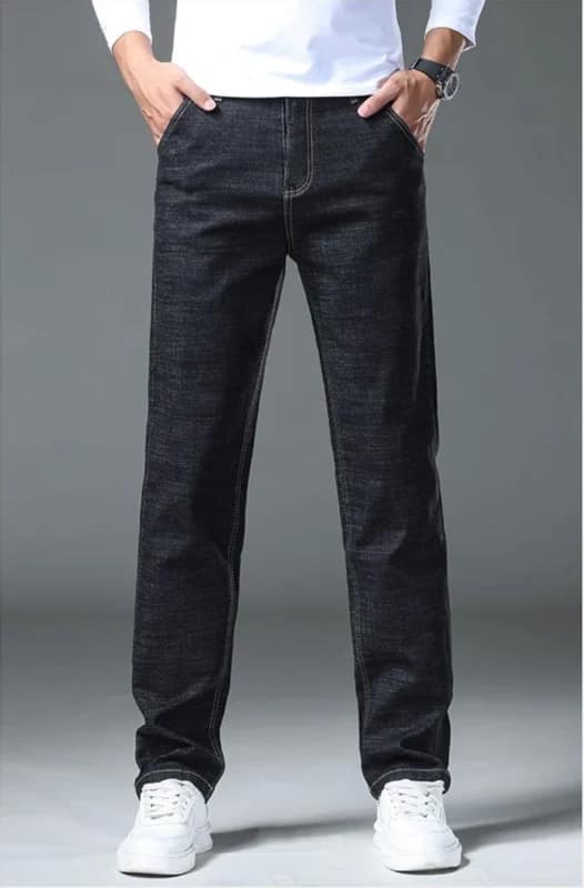 S9753643fd33f4490b83128d967ac6cd3b.webp Business Casual Jeans Men Navy Straight Leg