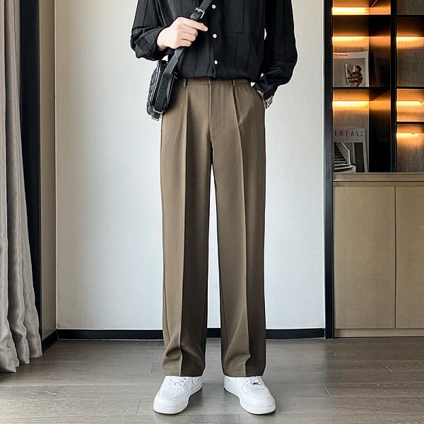 S03d9155f14d34de2bde30d459604f771M.webp Gray Dress Pants Men Wide Leg Casual Suit