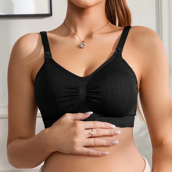 S112f581524a34c6c884353e6cf0dc3943.webp Maternity Nursing Bra 4 Pack | Wireless Breastfeeding Bra