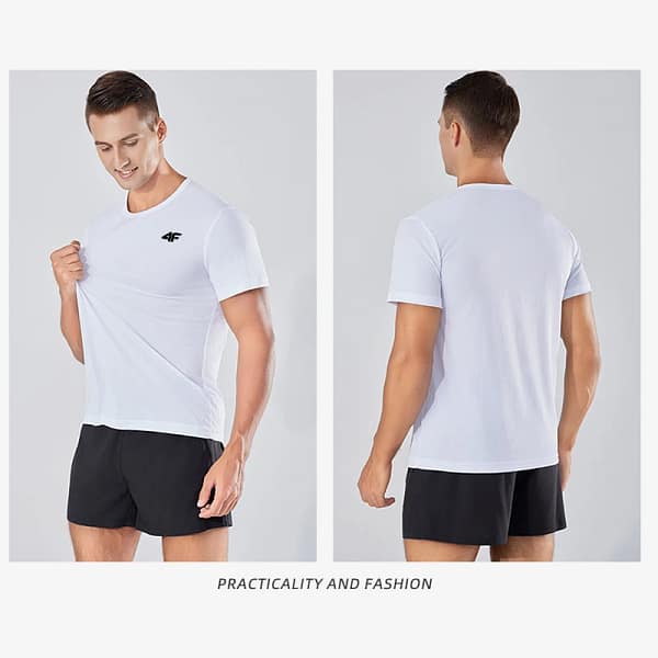 S2a70f8bf3b3b4ad4886603efe863d5219.webp Men's Quick Dry Athletic Shirt | Breathable Gym Workout Tee