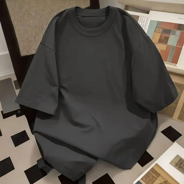 S5cb9cfd4d7b6424e8f57855b60bea255d.webp White T-Shirt Men Cotton Oversized Casual