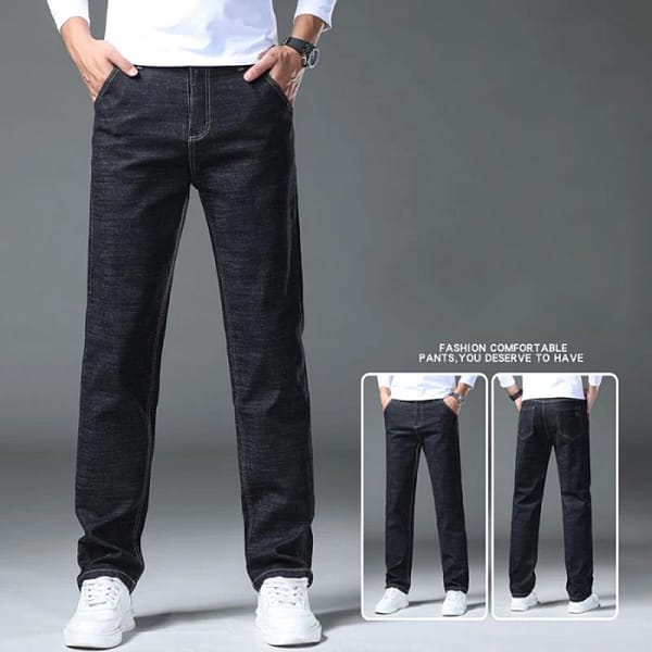 S6e28268aa1d645859b7223956c153c7bw.webp Business Casual Jeans Men Navy Straight Leg