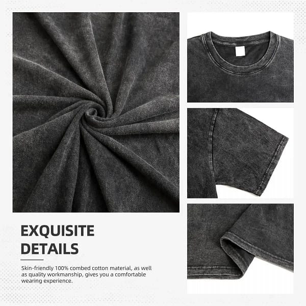 Attack on Titan T-Shirt Washed Vintage Loose High-end Luxury hot product Washed Retro Fashion Oversized high quality Unisex tees