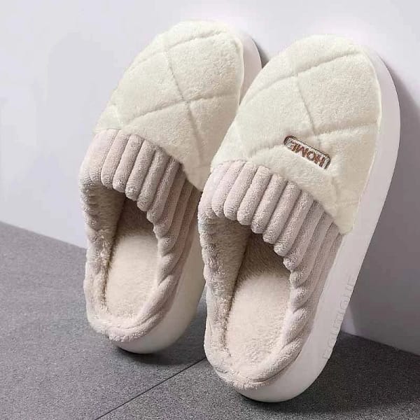 Se9aa8965c69848a0b13d78faae5070c5m-2.webp Quilted House Slippers | Plush Winter Slippers - Becon Stores