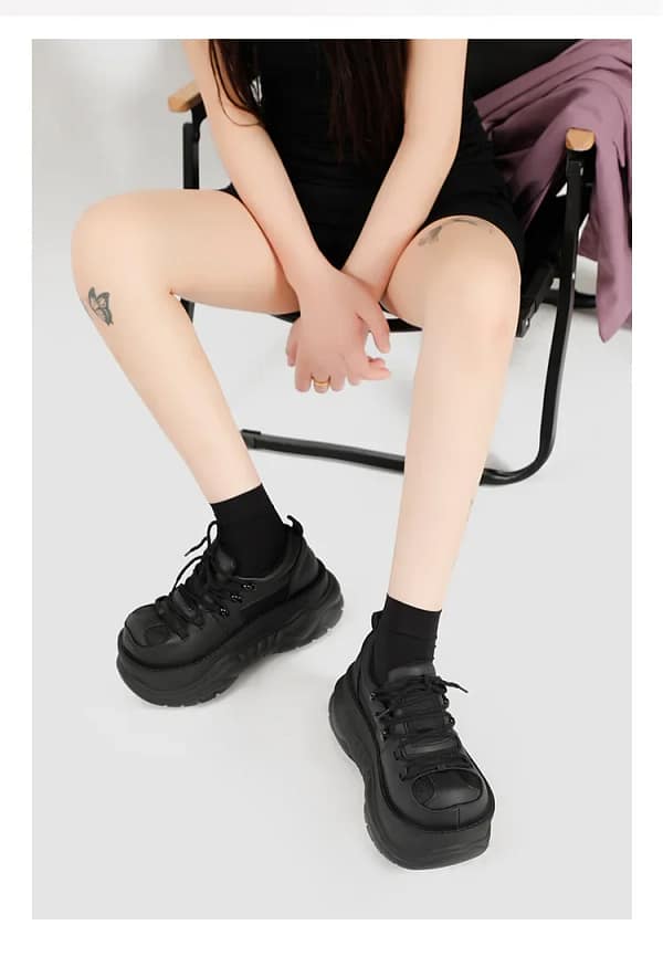 Platform Chunky Sneakers Women | Harajuku Style Shoes